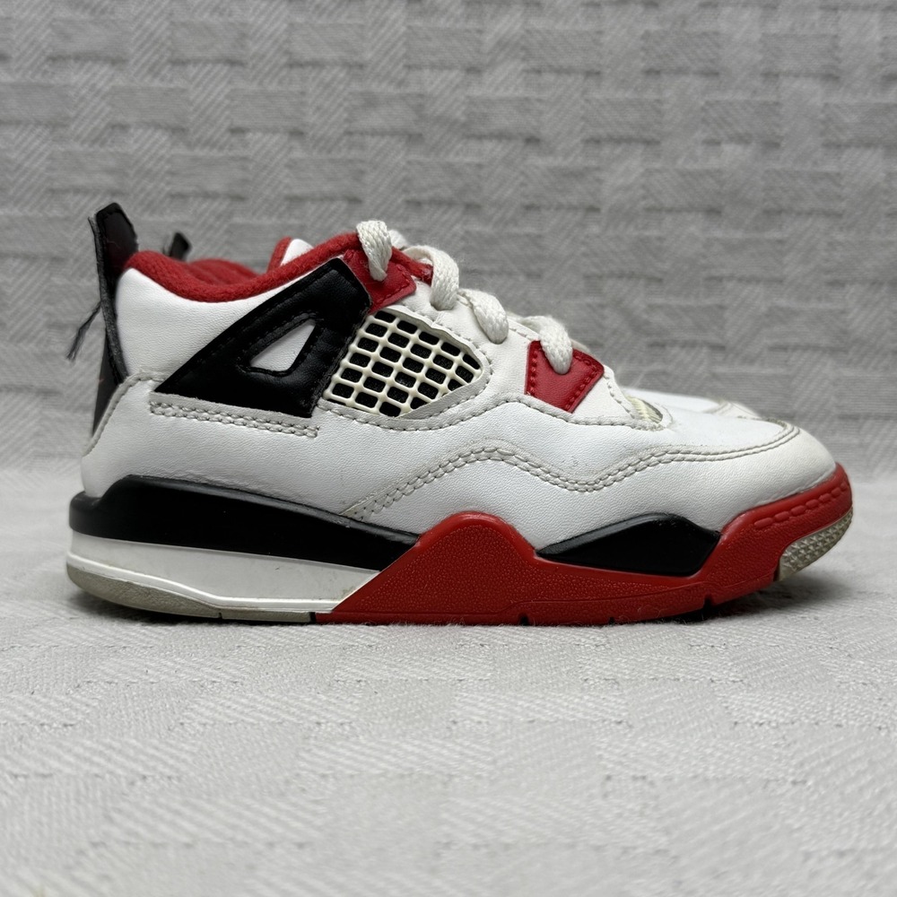Jordan Air Jordan 4 Retro Shoes Toddler Size‎ 9C White Sneakers BQ7670-160